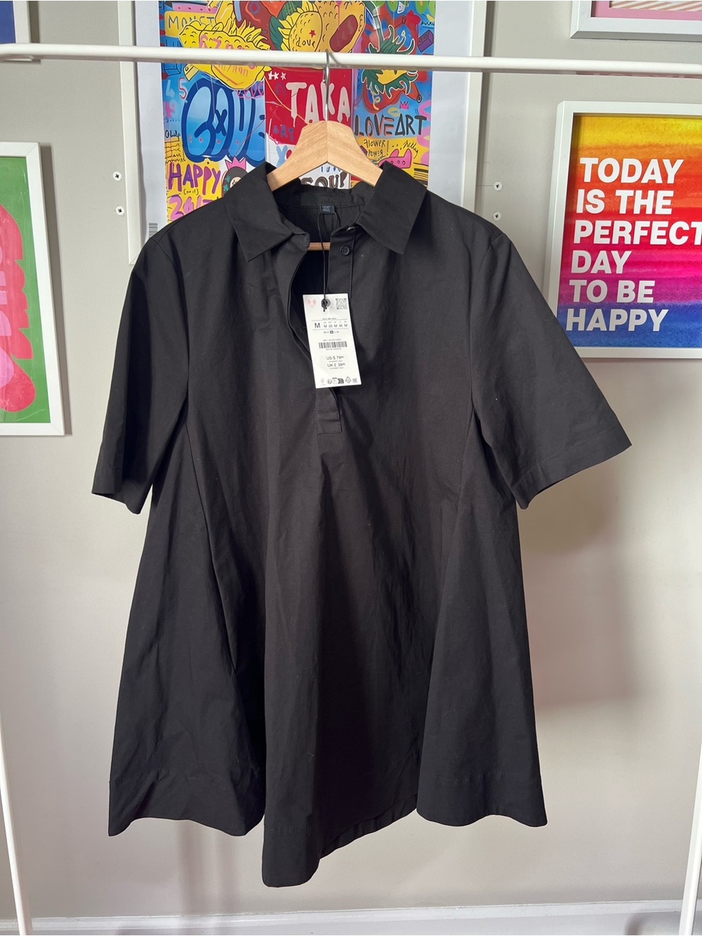 Zara Black Asymmetrical Women’s Dress